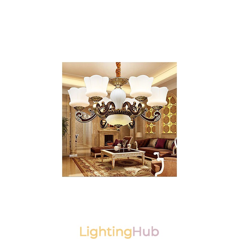 Garden Creative Zinc Alloy Retro Dining Pendant lamp Chandelier