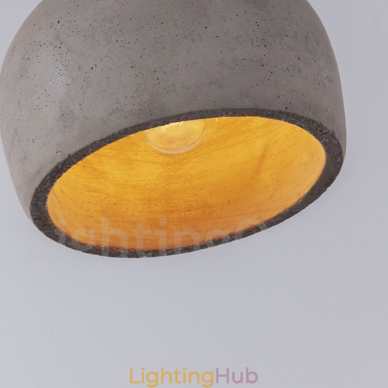 Retro Vintage Wood Concrte Single Light Pendant Light