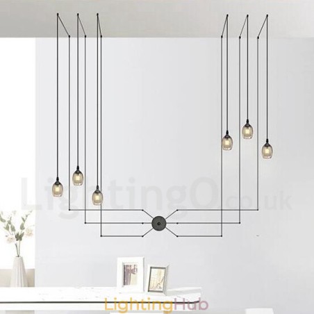For 6 Light Pendant Light with Glass Shade For 6 Light Pendant Light with Glass Shade