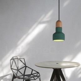 Vintage Wood Concrte Multi Colors Pendant Light for Lamp