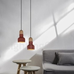 Vintage Wood Concrte Multi Colors Pendant Light for Lamp