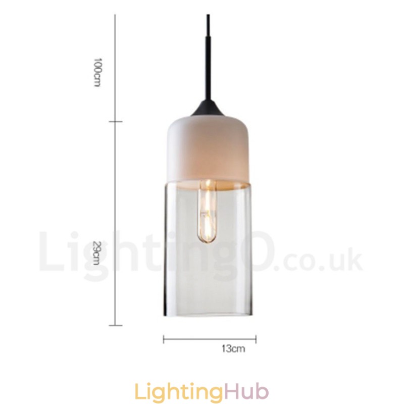 Modern Contemporary Pendant Light with Glass Shade