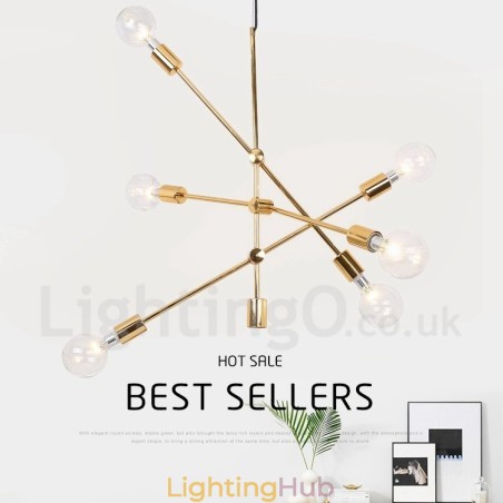 6 Light Copper Chandelier with Glass Shade Lamp 6 Light Copper Chandelier with Glass Shade Lamp