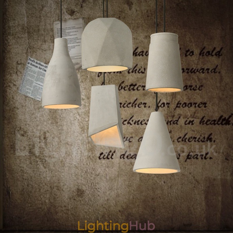 1 Light Concrte Pendant Light