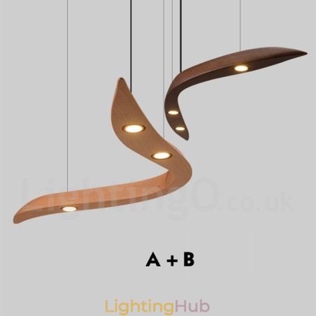 Modern Contemporary Wood 3 Light Pendant Light Modern Contemporary Wood 3 Light Pendant Light