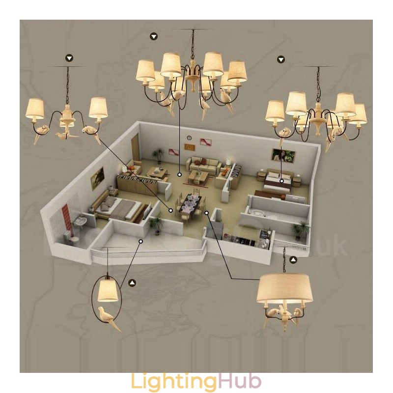 3 Light Rustic Lodge Vintage Pendant Light