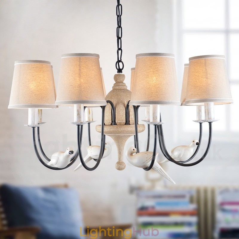 8 Light Rustic Lodge Vintage Pendant Light