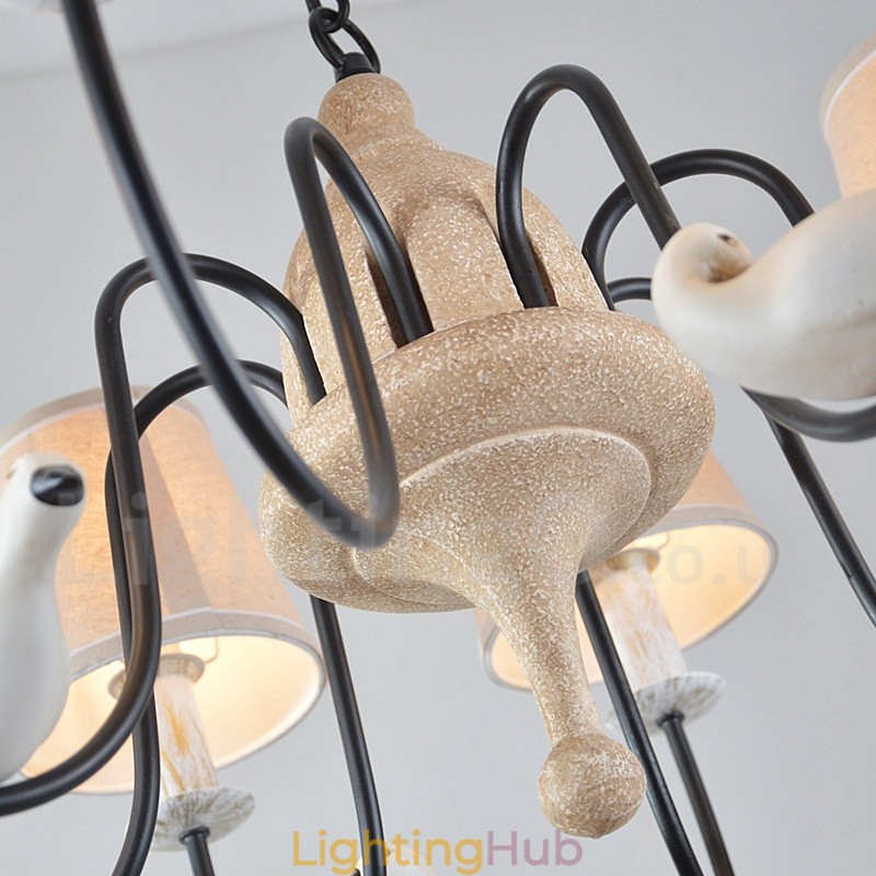 8 Light Rustic Lodge Vintage Pendant Light