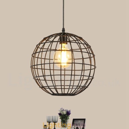 Country Vintage Globe Pendant Light Country Vintage Globe Pendant Light