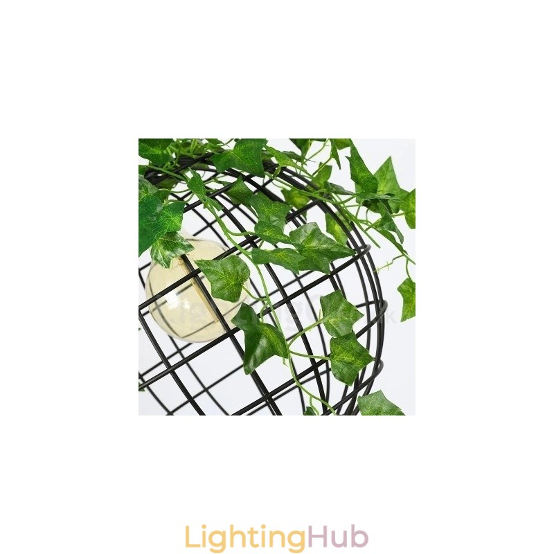 Country Vintage Globe Pendant Light