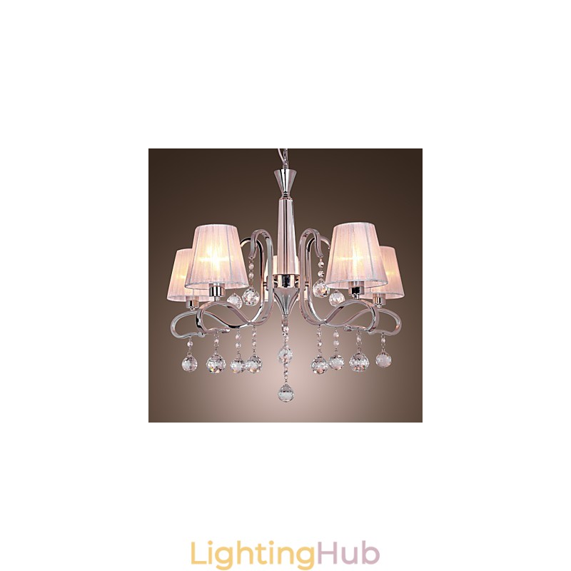 Modern Contemporary Crystal Electroplated Chandelier