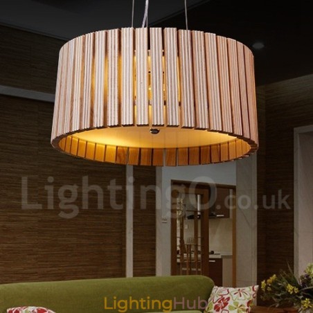 Modern Contemporary Wood Drum Pendant Light Modern Contemporary Wood Drum Pendant Light