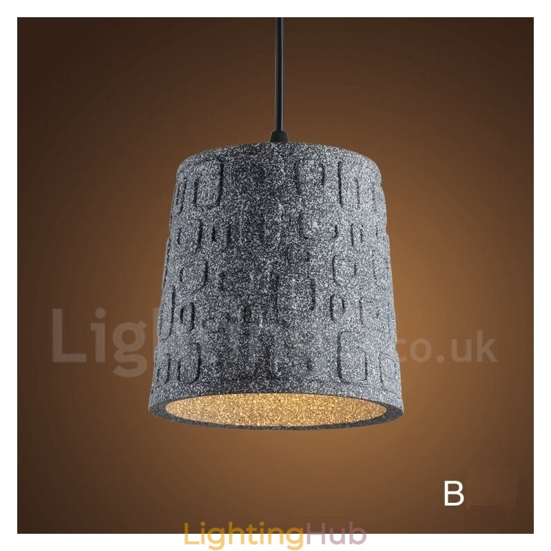 Retro Vintage Concrte 1 Light Pendant Light