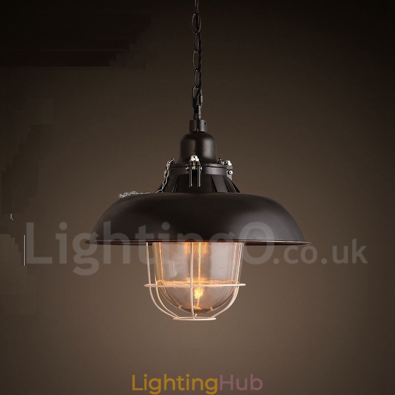 Retro Vintage Metal 1 Light Pendant Light