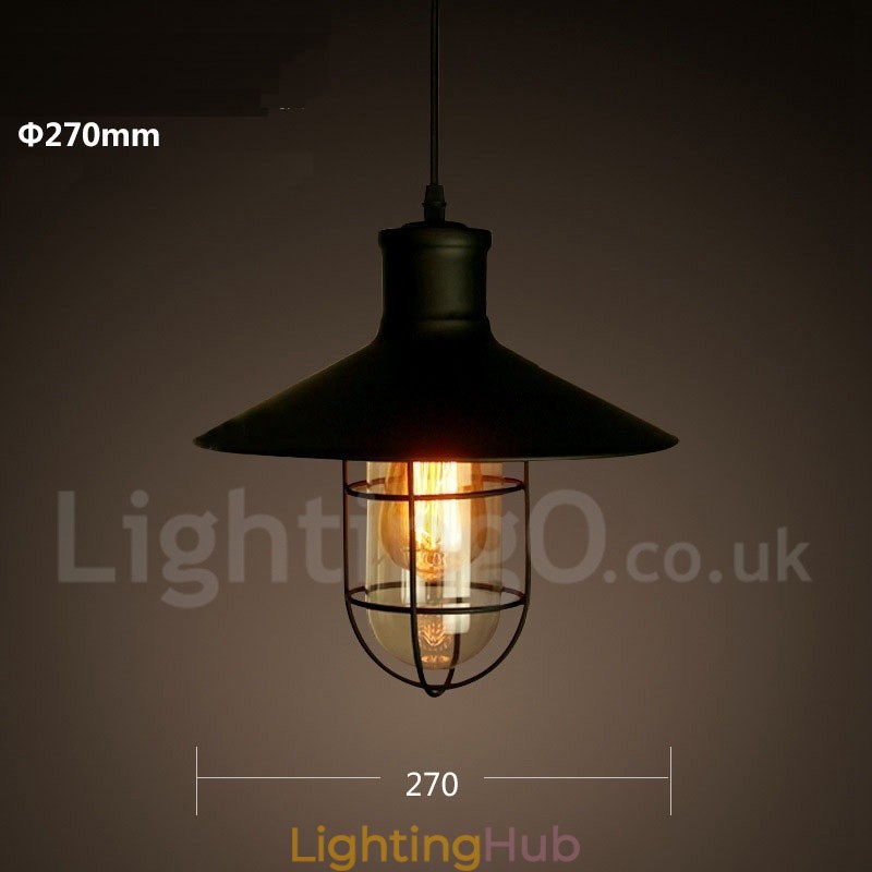 Retro Vintage Metal 1 Light Pendant Light