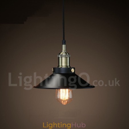 Retro Vintage Metal 1 Light Pendant Light Retro Vintage Metal 1 Light Pendant Light