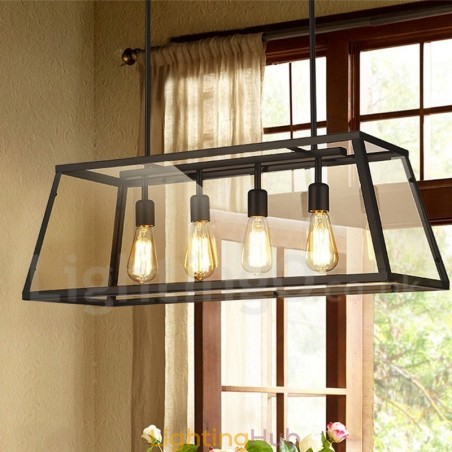 Rustic Lodge Vintage Metal Pendant Light with Glass Shade Rustic Lodge Vintage Metal Pendant Light with Glass Shade