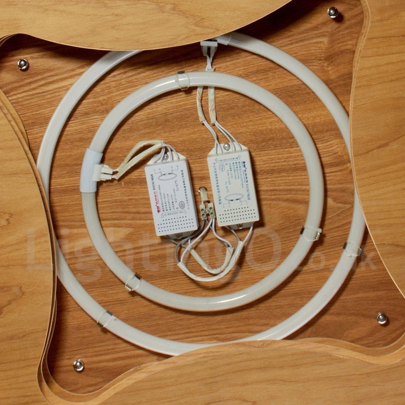 Wood Flush Mount Light