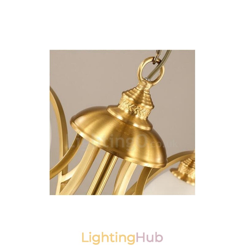 8 Light Rustic Lodge Integrated Metal Copper Chandelier