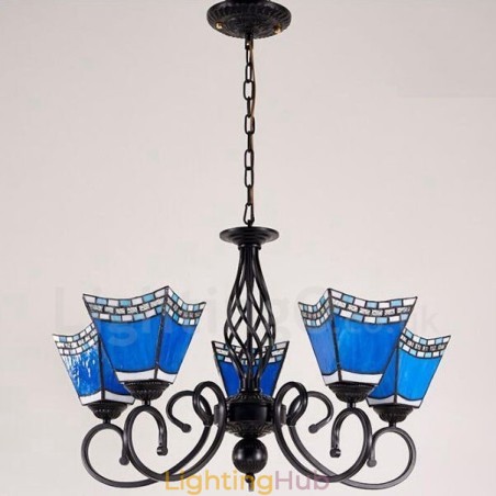 5 Light Mediterranean Style Integrated Metal Chandelier 5 Light Mediterranean Style Integrated Metal Chandelier