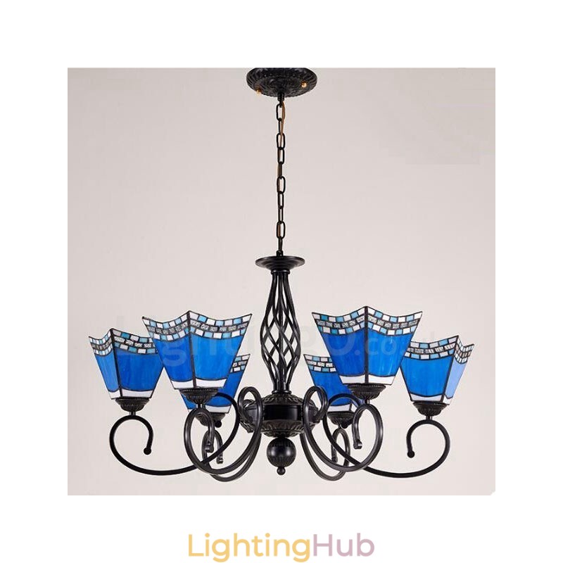 6 Light Mediterranean Style Integrated Metal Chandelier