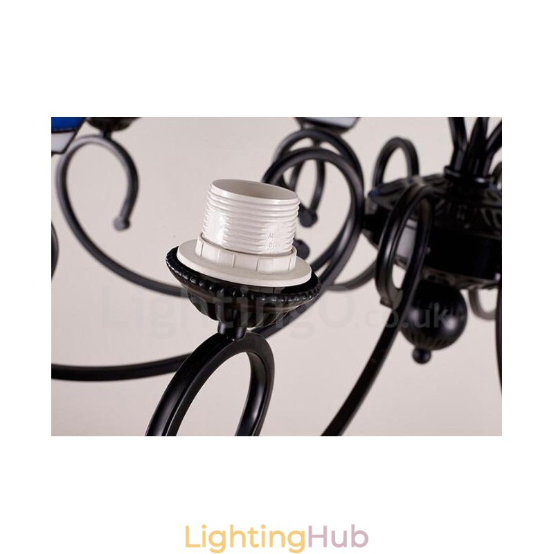 8 Light Mediterranean Style Integrated Metal Chandelier