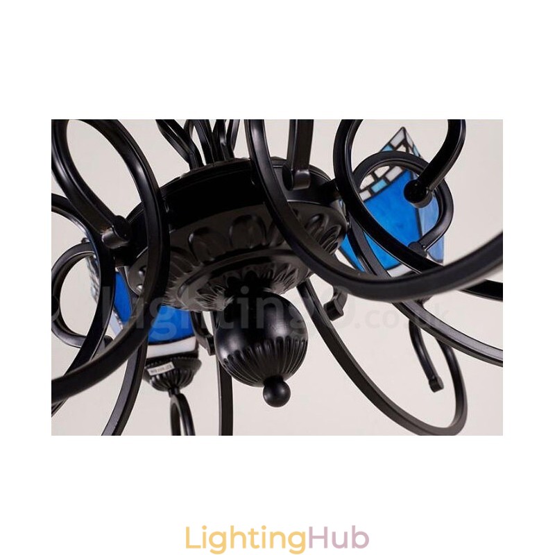 8 Light Mediterranean Style Integrated Metal Chandelier