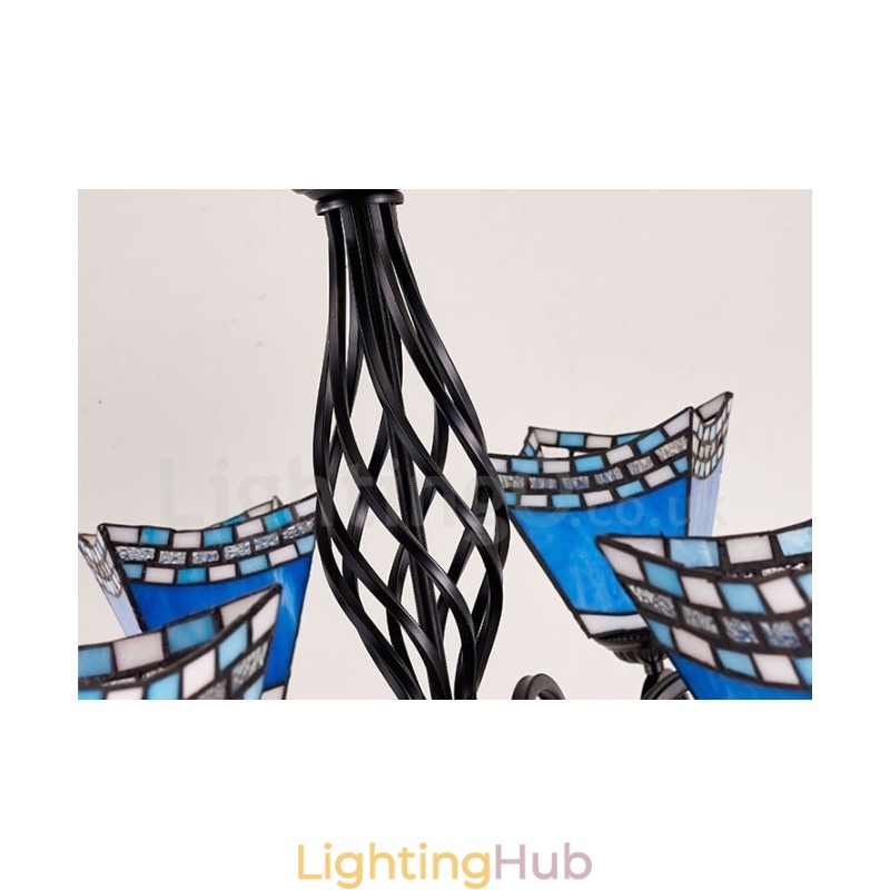 8 Light Mediterranean Style Integrated Metal Chandelier