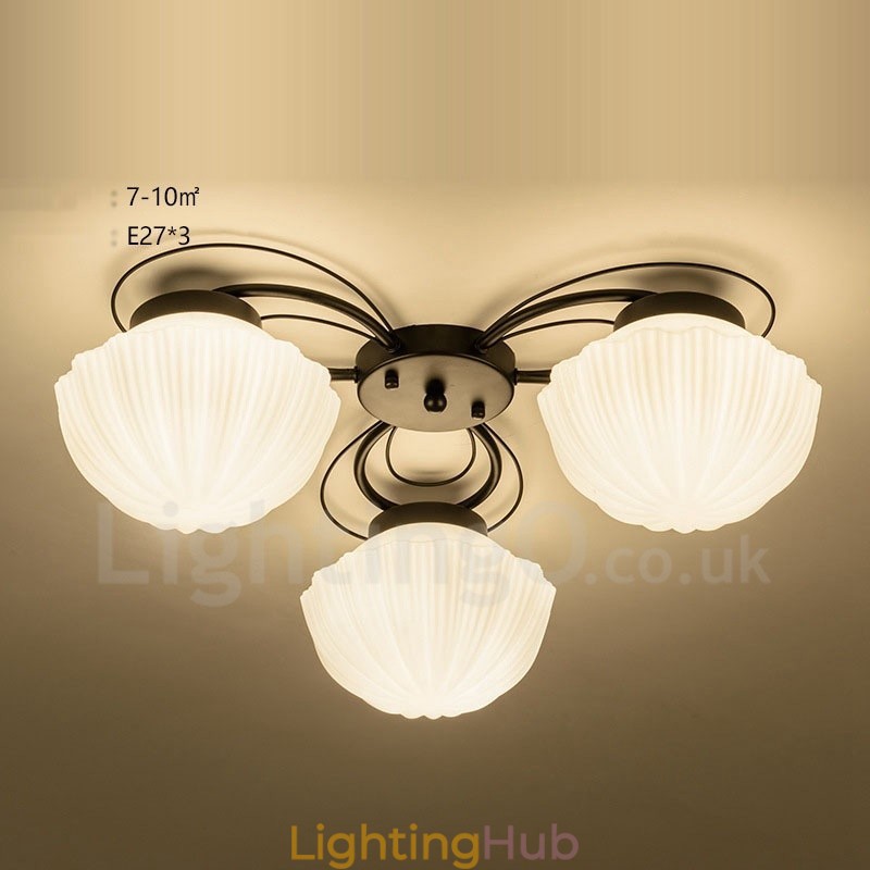 3 Light Rustic Lodge Integrated Chandelier