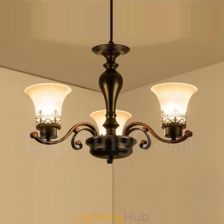 3 Light Rustic Lodge Integrated Metal Chandelier 3 Light Rustic Lodge Integrated Metal Chandelier