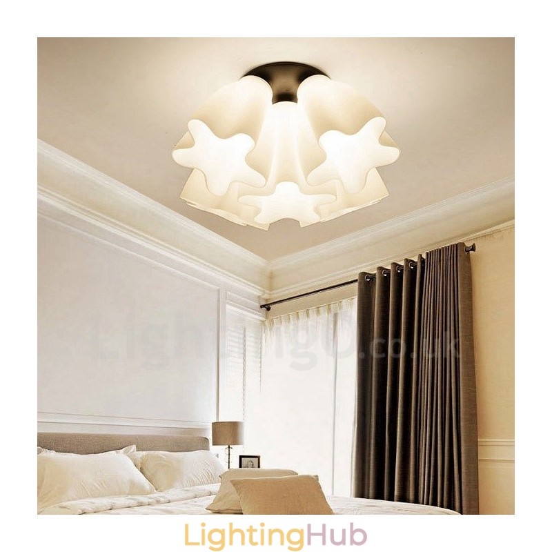 5 Light Rustic Lodge Integrated Chandelier