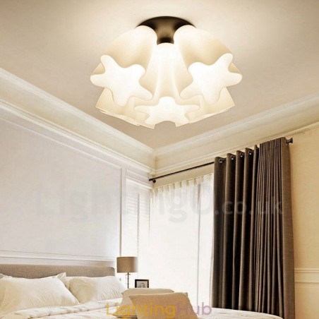 5 Light Rustic Lodge Integrated Chandelier