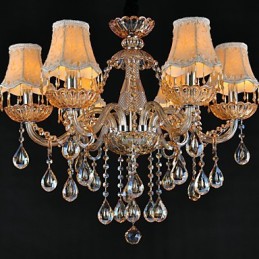 Chandelier Crystal Traditional Classic Glass 6 Light