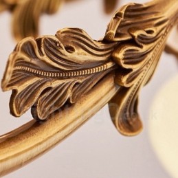 8 Light Traditional Classic Integrated Metal Luxury Chandelier