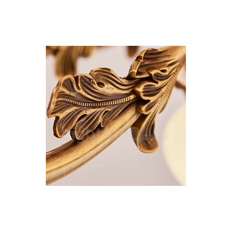 8 Light Traditional Classic Integrated Metal Luxury Chandelier