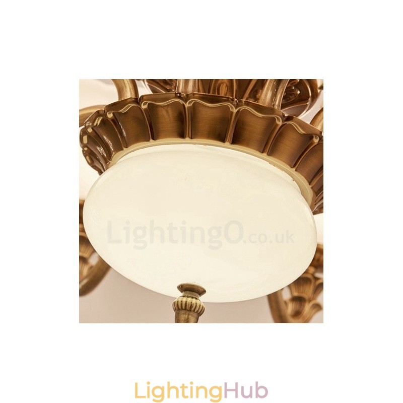 15 Light Traditional Classic Integrated Metal Luxury Chandelier