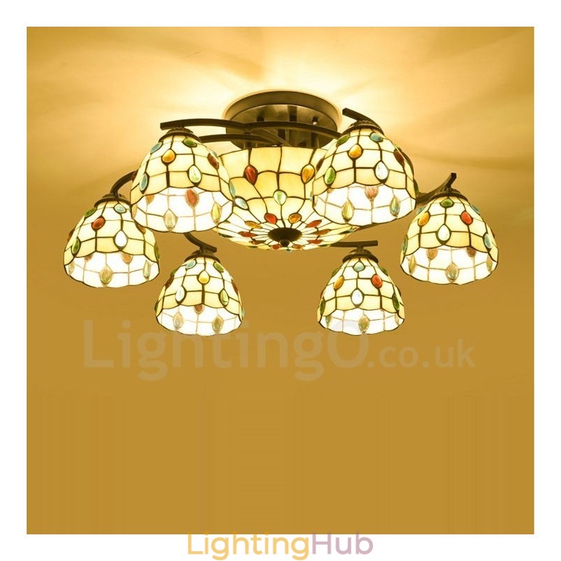 9 Light Mediterranean Style Integrated Chandelier