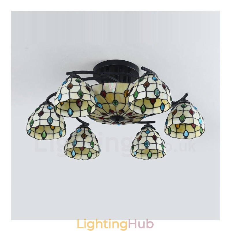 9 Light Mediterranean Style Integrated Chandelier