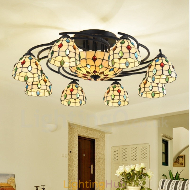 11 Light Mediterranean Style Integrated Chandelier