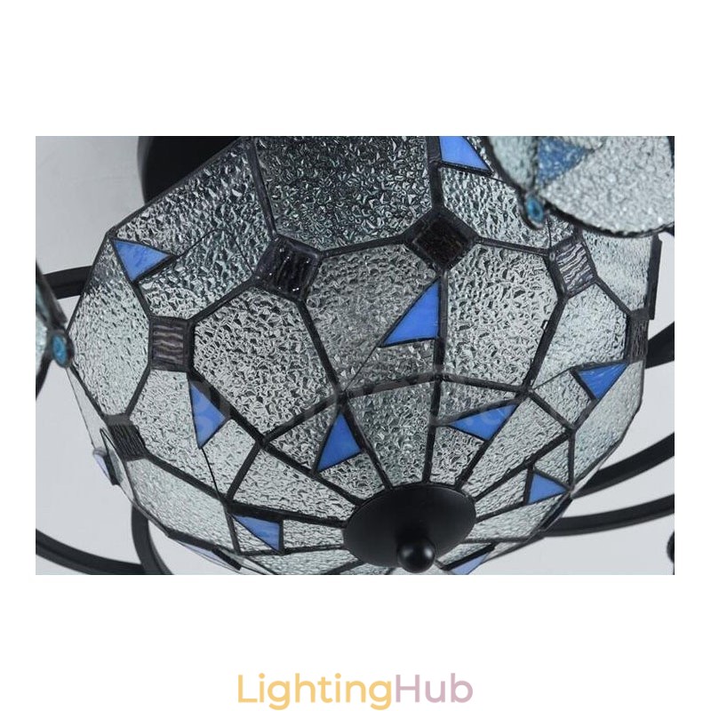 11 Light Mediterranean Style Integrated Bath Metal Chandelier
