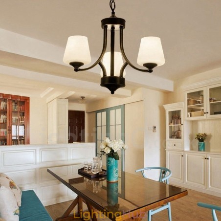 3 Light Rustic Lodge Integrated Metal Chandelier 3 Light Rustic Lodge Integrated Metal Chandelier