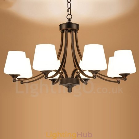 8 Light Rustic Lodge Integrated Metal Chandelier 8 Light Rustic Lodge Integrated Metal Chandelier