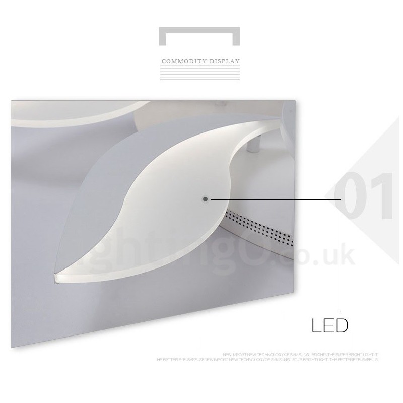 3 Light Modern Contemporary Integrated Chandelier