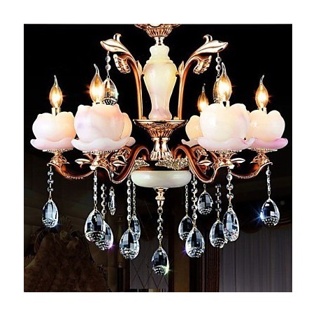 European Style Luxury Zinc Alloy Jade Crystal Pendant European Style Luxury Zinc Alloy Jade Crystal Pendant