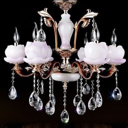 European Style Luxury Zinc Alloy Jade Crystal Pendant