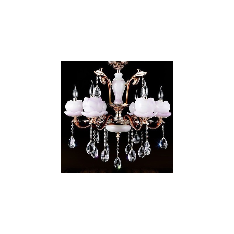 European Style Luxury Zinc Alloy Jade Crystal Pendant