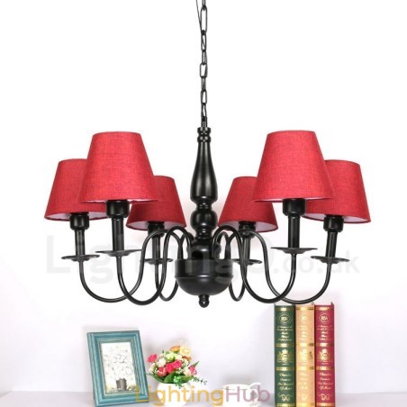 6 Light Mediterranean Style Integrated Metal Chandelier 6 Light Mediterranean Style Integrated Metal Chandelier