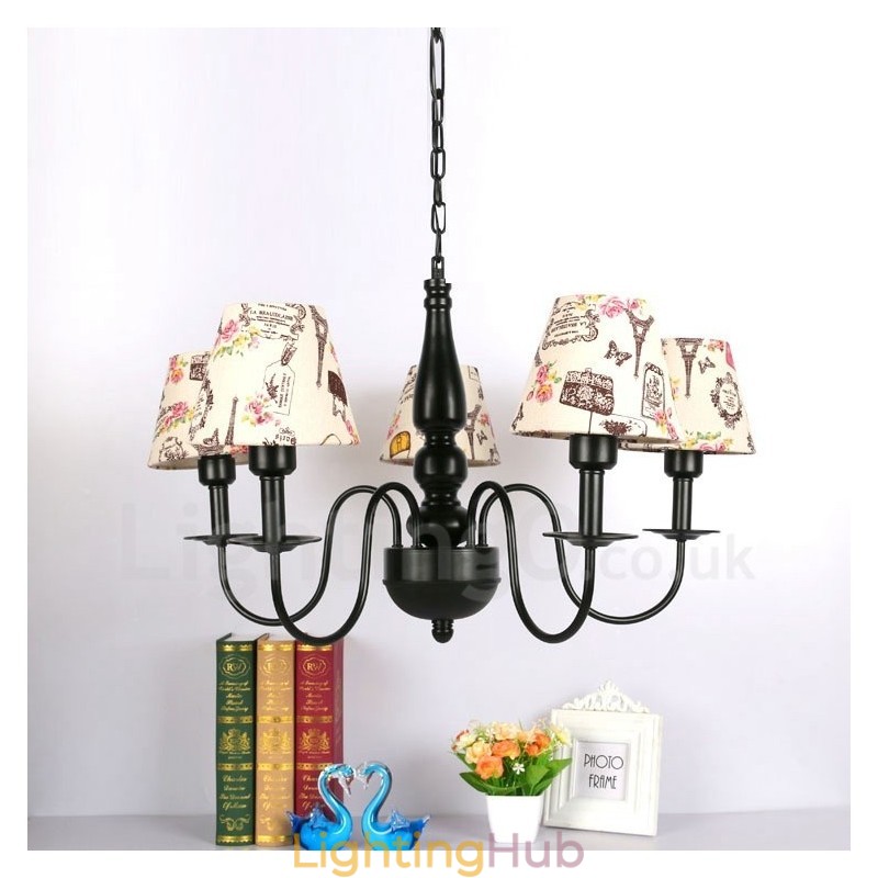 Mediterranean Style Integrated Metal Chandelier