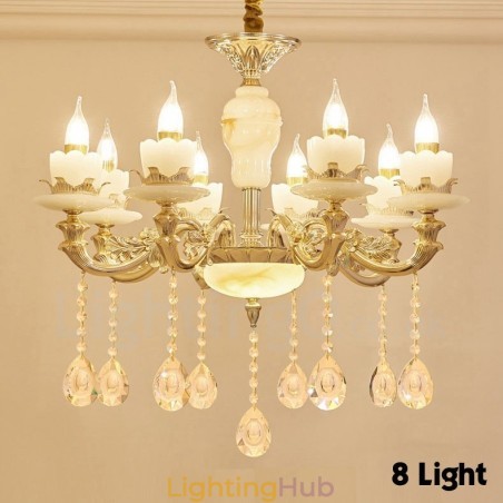 8 Light Traditional Classic Integrated Metal Chandelier 8 Light Traditional Classic Integrated Metal Chandelier