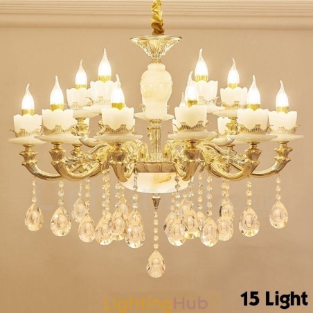15 Light Traditional Classic Integrated Metal Chandelier 15 Light Traditional Classic Integrated Metal Chandelier